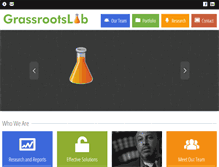 Tablet Screenshot of grassrootslab.com